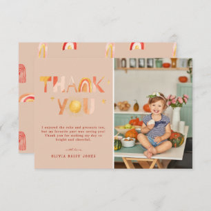 Sunshine Boho Rainbow   Photo Thank You