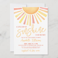 Sunshine Boho Sun Baby Shower