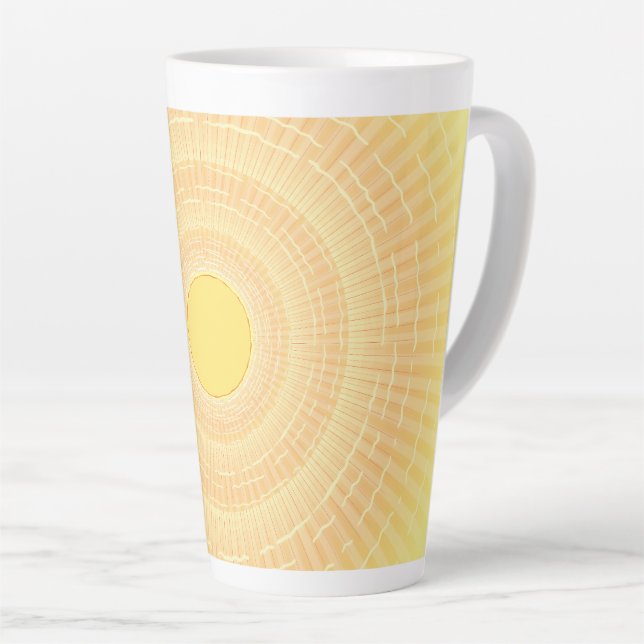 Sunshine Burst Latte Mug (Right Angle)