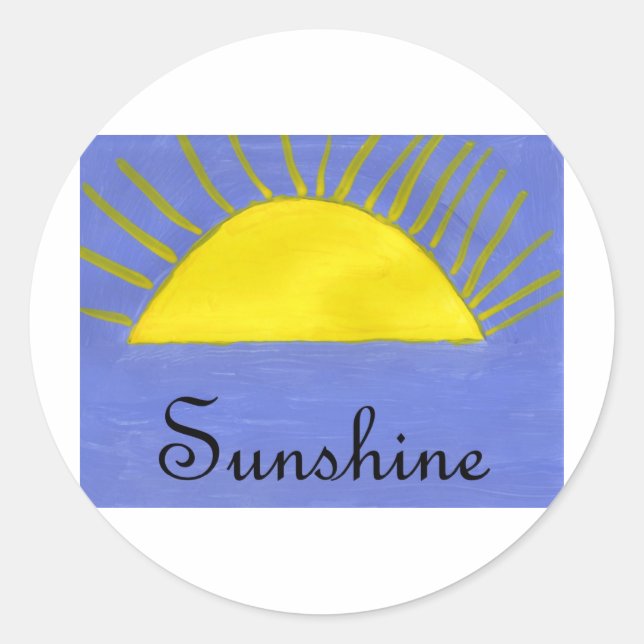 Sunshine Classic Round Sticker (Front)