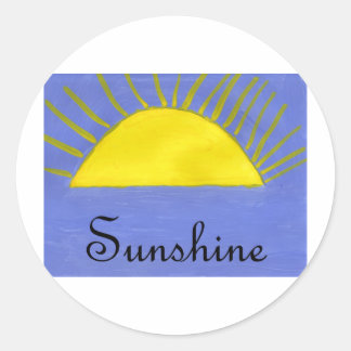 Sunshine Classic Round Sticker