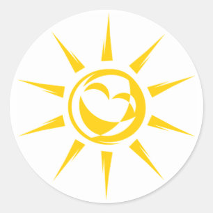 Sunshine Classic Round Sticker
