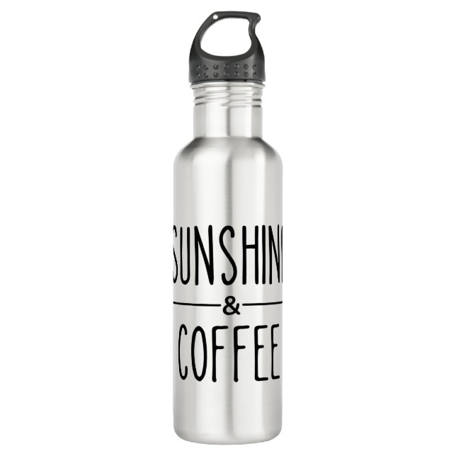 Sunshine & Coffee 710 Ml Water Bottle (Front)