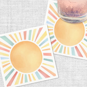 Sunshine Colourful Summer Sun Napkin