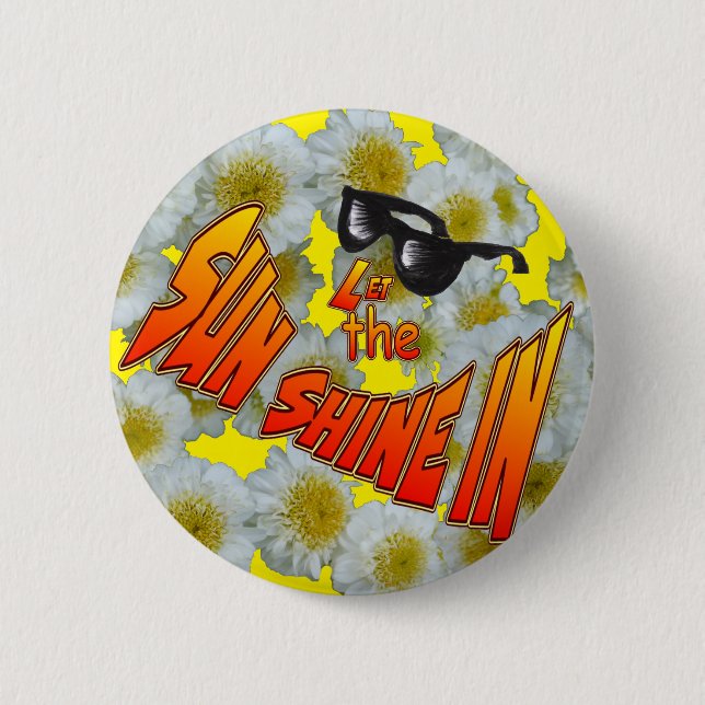 Sunshine Customisable Button (Front)