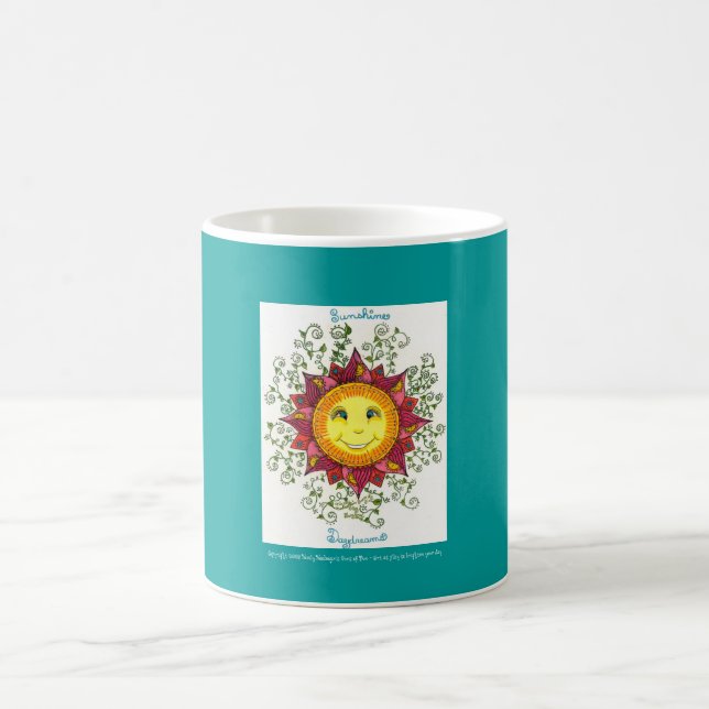 Sunshine Daydreams - Basic Mug (peacock) (Center)