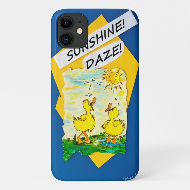 "Sunshine Daze" iPhone 11 Cell Case (Back)