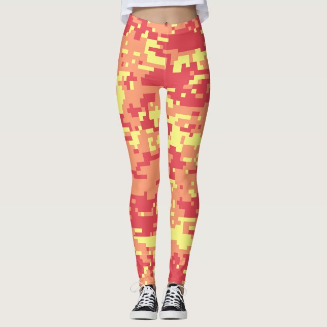 Sunshine Digital Camo Pattern Leggings (Front)