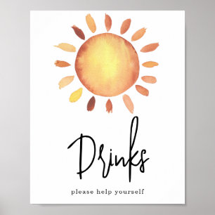 Sunshine Drinks Poster