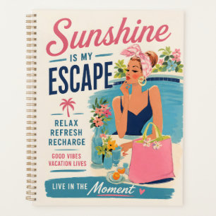 Sunshine Escape Poolside Poster Planner