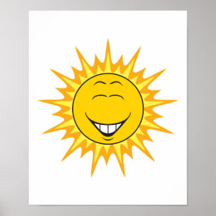 Sunshine Face Poster