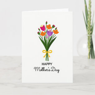 Sunshine Floral Mothers Day Card