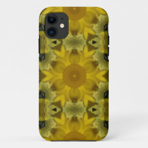 Sunshine Flower Burst Golden Case-Mate iPhone Case