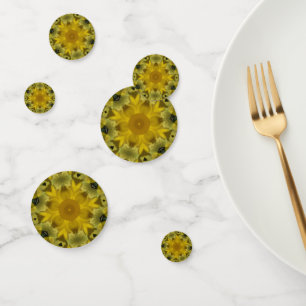 Sunshine Flower Burst Golden Confetti