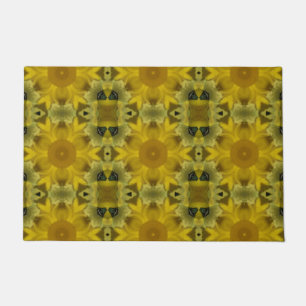 Sunshine Flower Burst Golden Doormat
