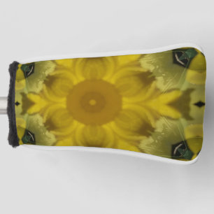 Sunshine Flower Burst Golden Golf Head Cover