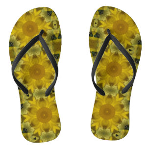 Sunshine Flower Burst Golden Jandals