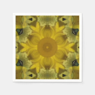 Sunshine Flower Burst Golden Napkin