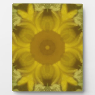Sunshine Flower Burst Golden Plaque