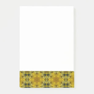 Sunshine Flower Burst Golden Post-it Notes