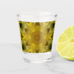 Sunshine Flower Burst Golden Shot Glass