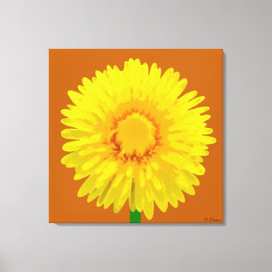 "Sunshine Flower" Canvas Print design.