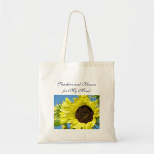 Sunshine & Flowers for My Mum! tote bags Sunflower