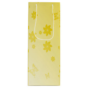 Sunshine Flowers Wine Gift Bag