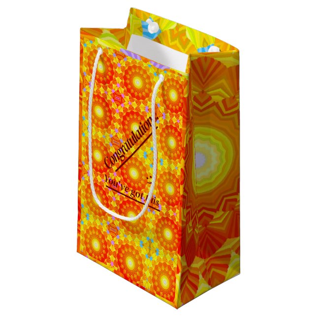 Sunshine Fun Celebration Small Gift Bag (Front Angled)