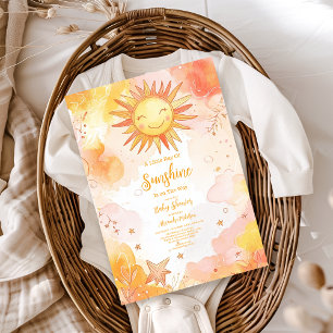 Sunshine Gender Neutral Boho Sun Invitation