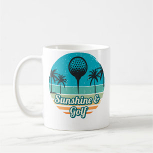 Sunshine Golf Shirt For Golfer Summer Golfing Coffee Mug