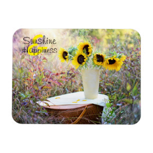 Sunshine & Happiness Sunflowers Magnet