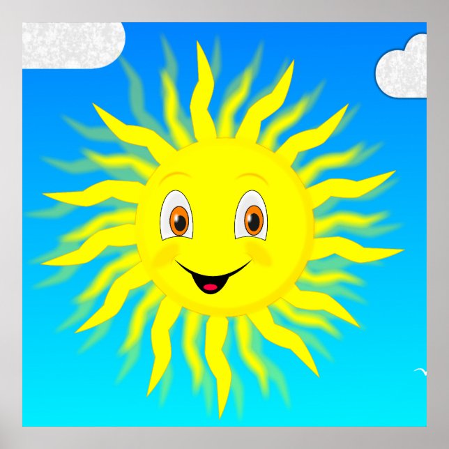 Sunshine Happy Face Poster (Front)