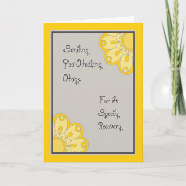 Sunshine Healing Hugs for Knee Surgery Card (Front)