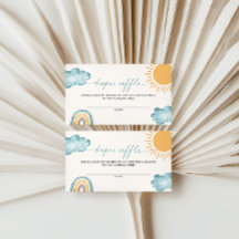 Sunshine Here Comes The Son Diaper Raffle