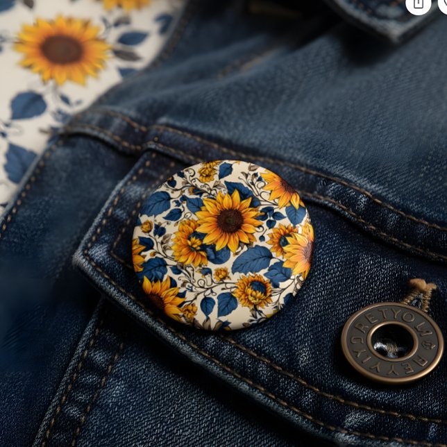 Sunshine in Bloom: Sunflower Button (Creator Uploaded)