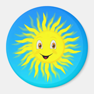 Sunshine In Blue Sky Magnet