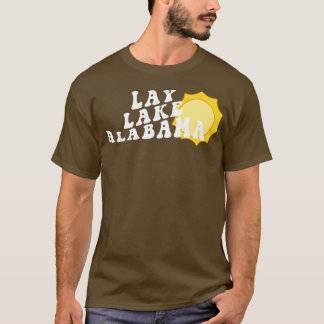 Sunshine in Lay Lake Alabama Retro Wavy 1970s Summ T-Shirt