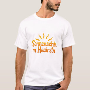 Sunshine in the Heart German Quote - Boho Sun T-Shirt