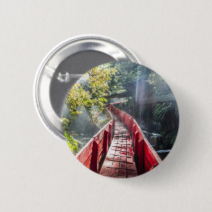 Sunshine in the Termas Geometricas, Conaripe, Chil 6 Cm Round Badge