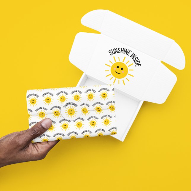 Sunshine Inside Tissue Paper (Send sunshine with this thoughtful tissue paper! Matching card and sticker available! )