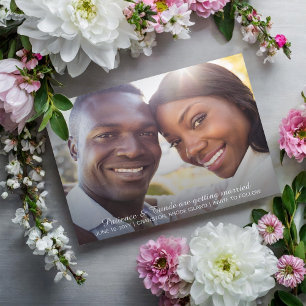Sunshine Joy Photo Wedding Save the Date Postcard