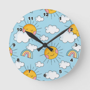 Sunshine Kid's Wall Clock