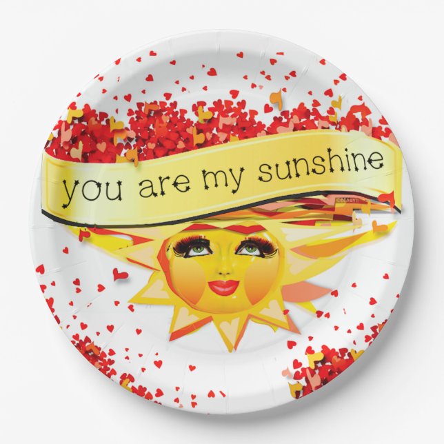 SUNSHINE KISSES PAPER PLATE (Front)