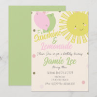Sunshine Lemon Lime Lemonade Park Birthday