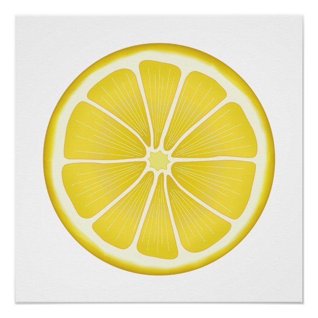 Sunshine Lemon Wall Art (Front)