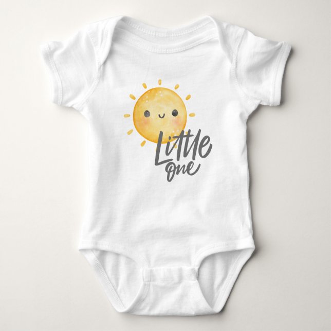 Sunshine Little One Baby Shower Baby Bodysuit (Front)
