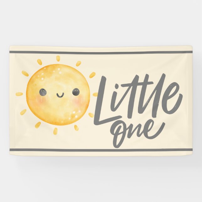Sunshine Little One Baby Shower Banner (Horizontal)