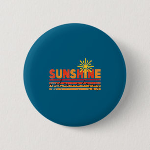 Sunshine Makes Me Happy Insrational Sitive Motivat 6 Cm Round Badge