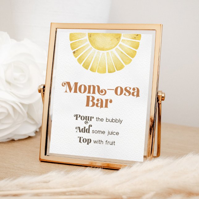 Sunshine Momosa Bar Boho Baby Shower Sign (Creator Uploaded)